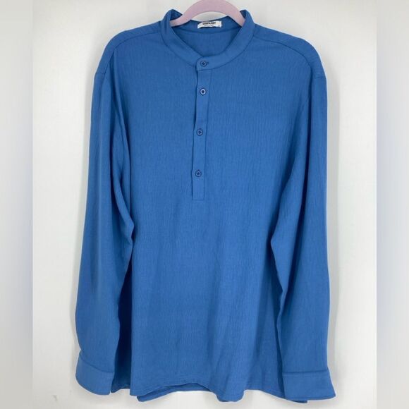 Coofandy Men’s Blue Shirt Size XL - Picture 3 of 8